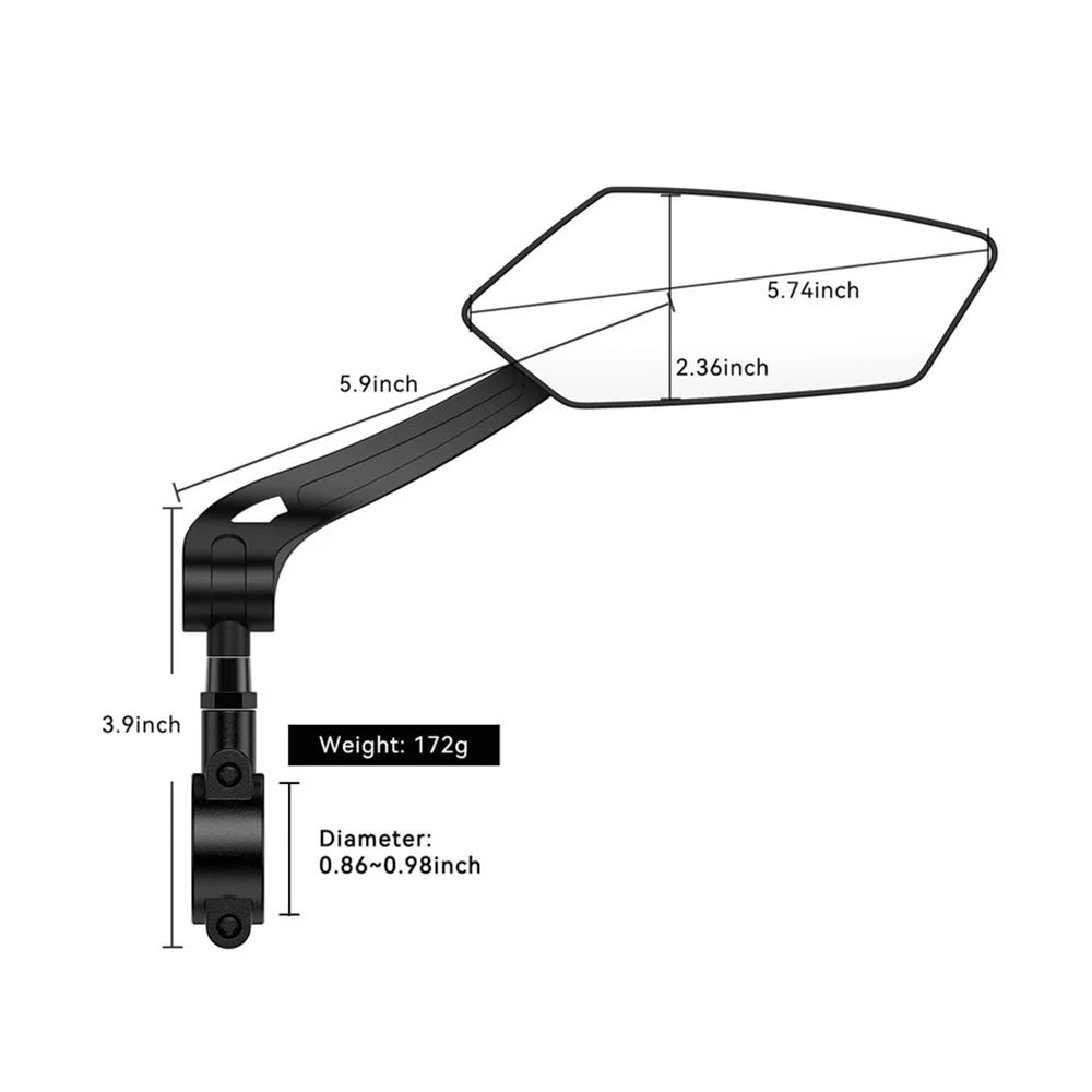 HD Wide - Angle Rearview Mirror (a pair)