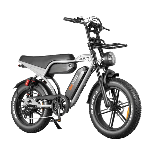 QMWHEEL V9 Electric Bike 20" Fat Tire Dual Suspension Commuter E-Bike with Optional Single or Dual Battery