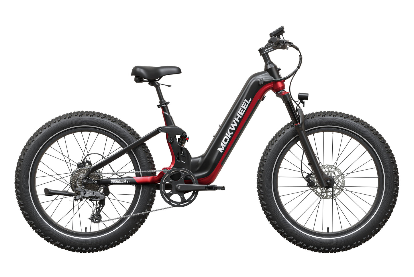 Mokwheel Obsidian ST 2.0 - Vollgefedertes Fatbike E-Bike (Tiefeinsteiger)