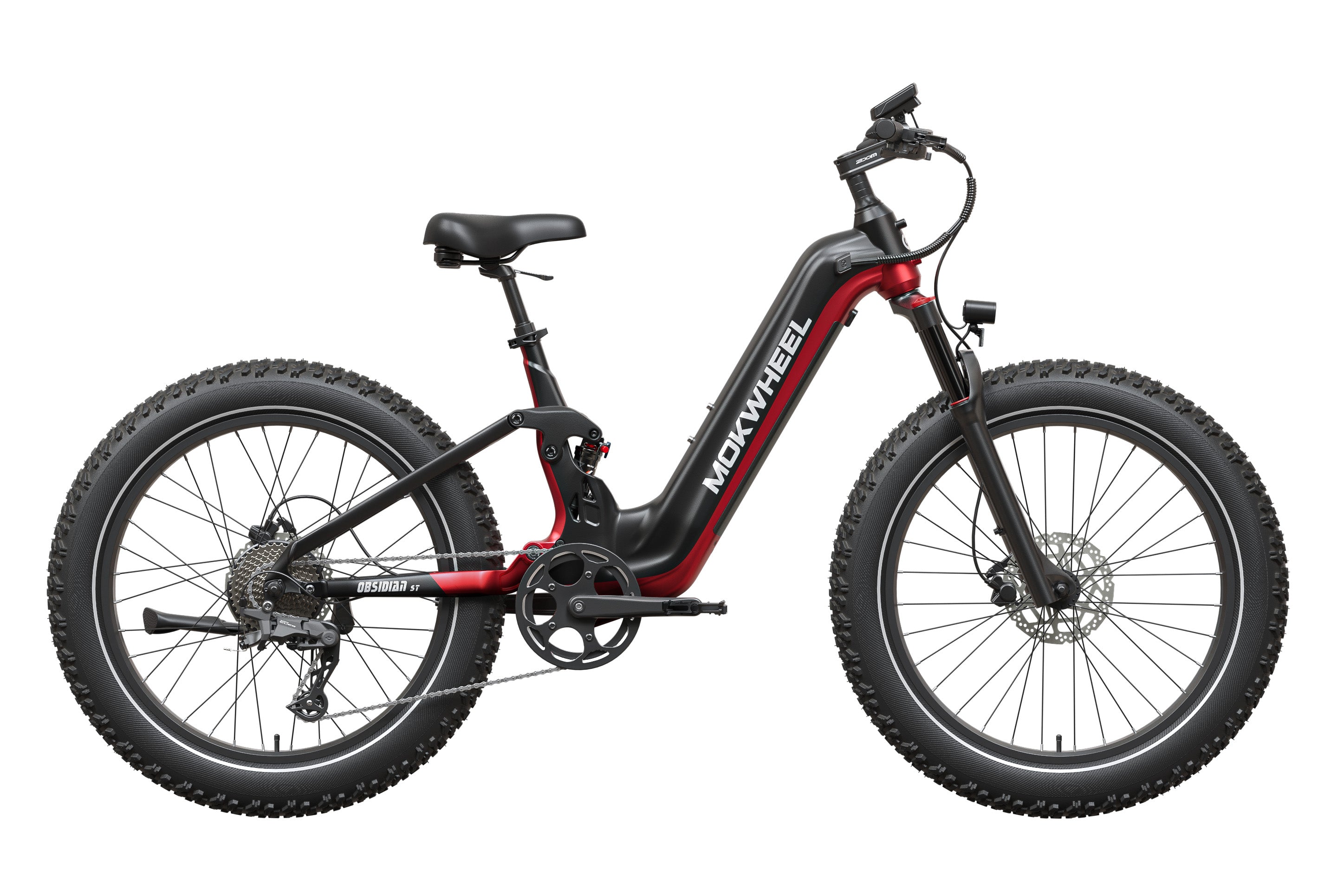 Mokwheel Obsidian ST 2.0 - Vollgefedertes Fatbike E-Bike (Tiefeinsteiger)