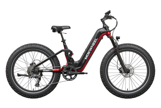 Mokwheel Obsidian ST 2.0 - Vollgefedertes Fatbike E-Bike (Tiefeinsteiger)